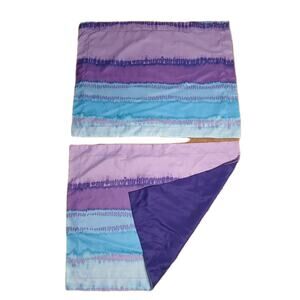 2 Bed Pillowcases 29x24 Aqua Purple Tie Dye Hippie Retro Boho Psychedelic Groovy